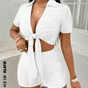 New White two piece set